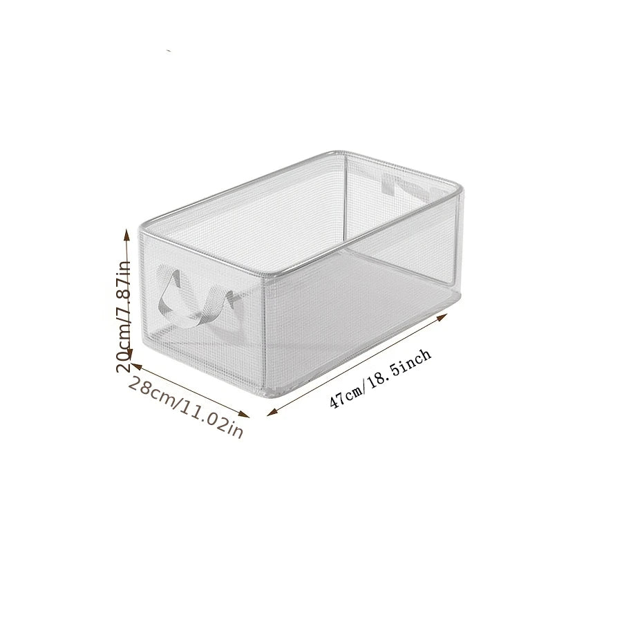 Priehľadný úložný box na oblečenie z PVC
