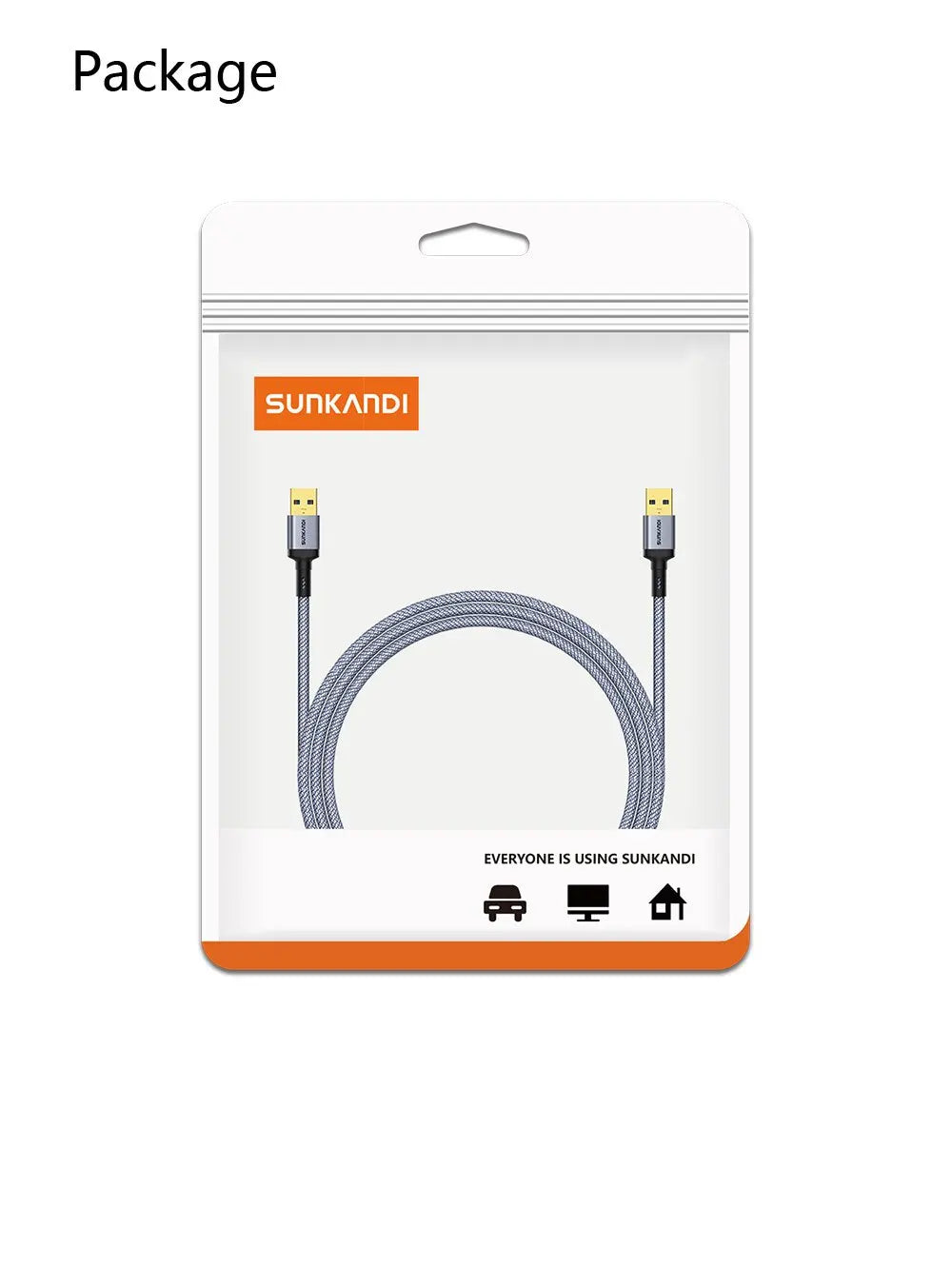 USB-A-auf-USB-A-Kabel, Stecker auf Stecker