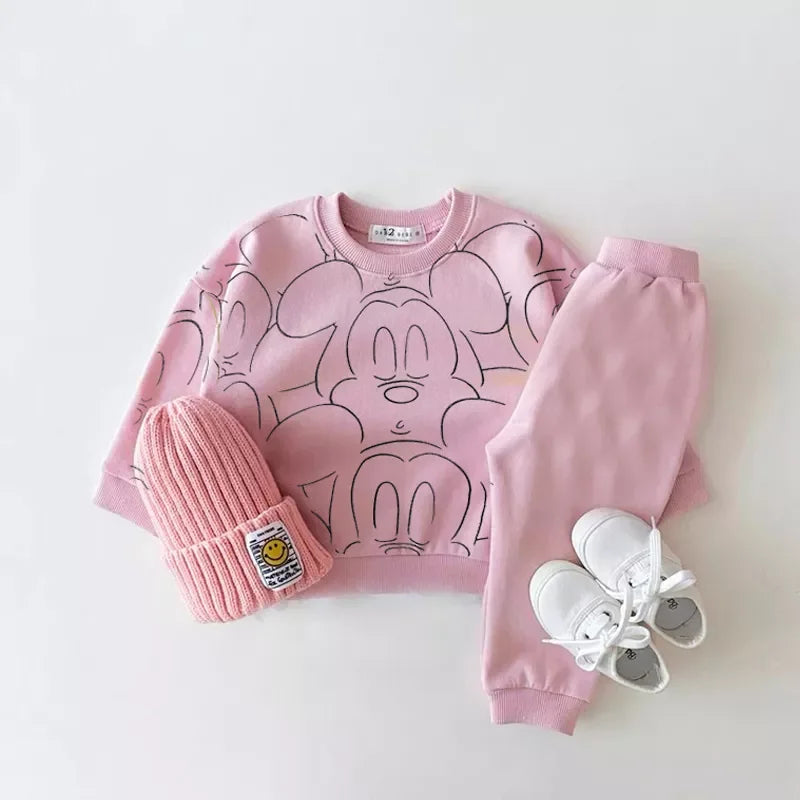 Cartoon Baby Summer Tracksuit Set