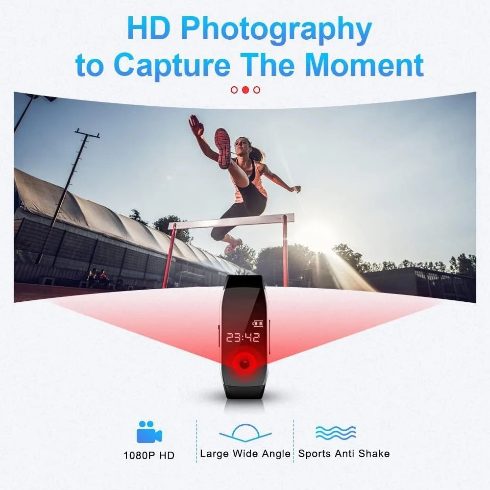 Mini Camera Wristwatch 1080P HD with 4GB Memory Discreet Design