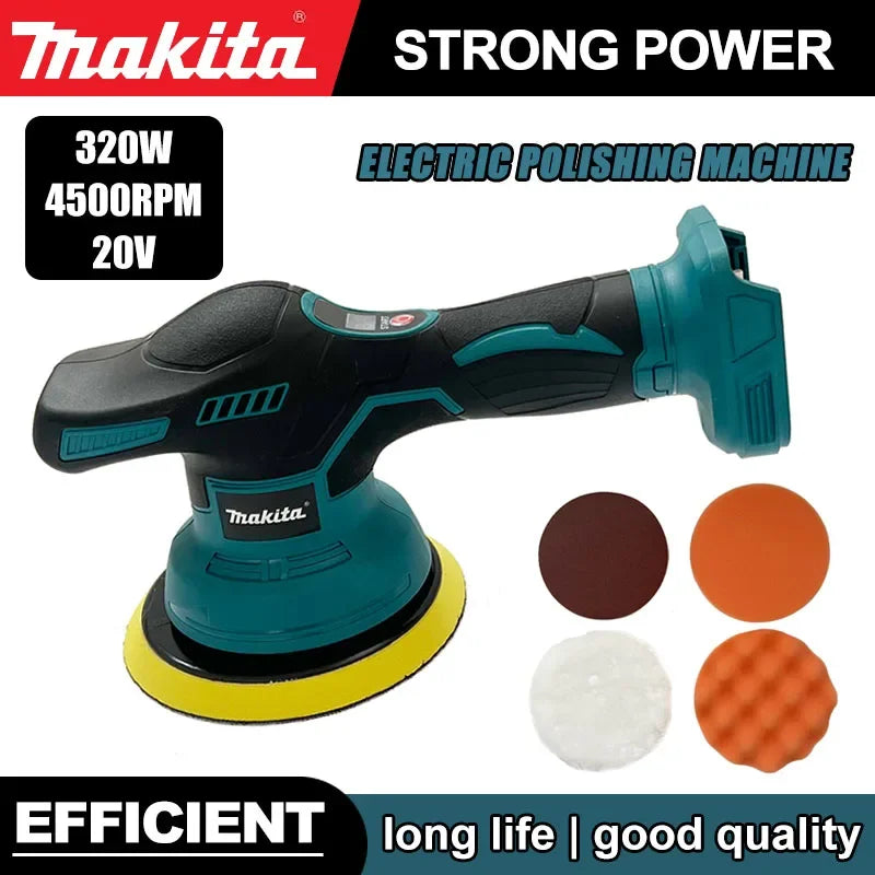 Makita ασύρματο γυαλιστικό αυτοκινήτου μηχανή 18V-20V ηλεκτρικό 8 ταχύτητες γυάλισμα επισκευή ασύρματο φινίρισμα για αυτοκίνηση