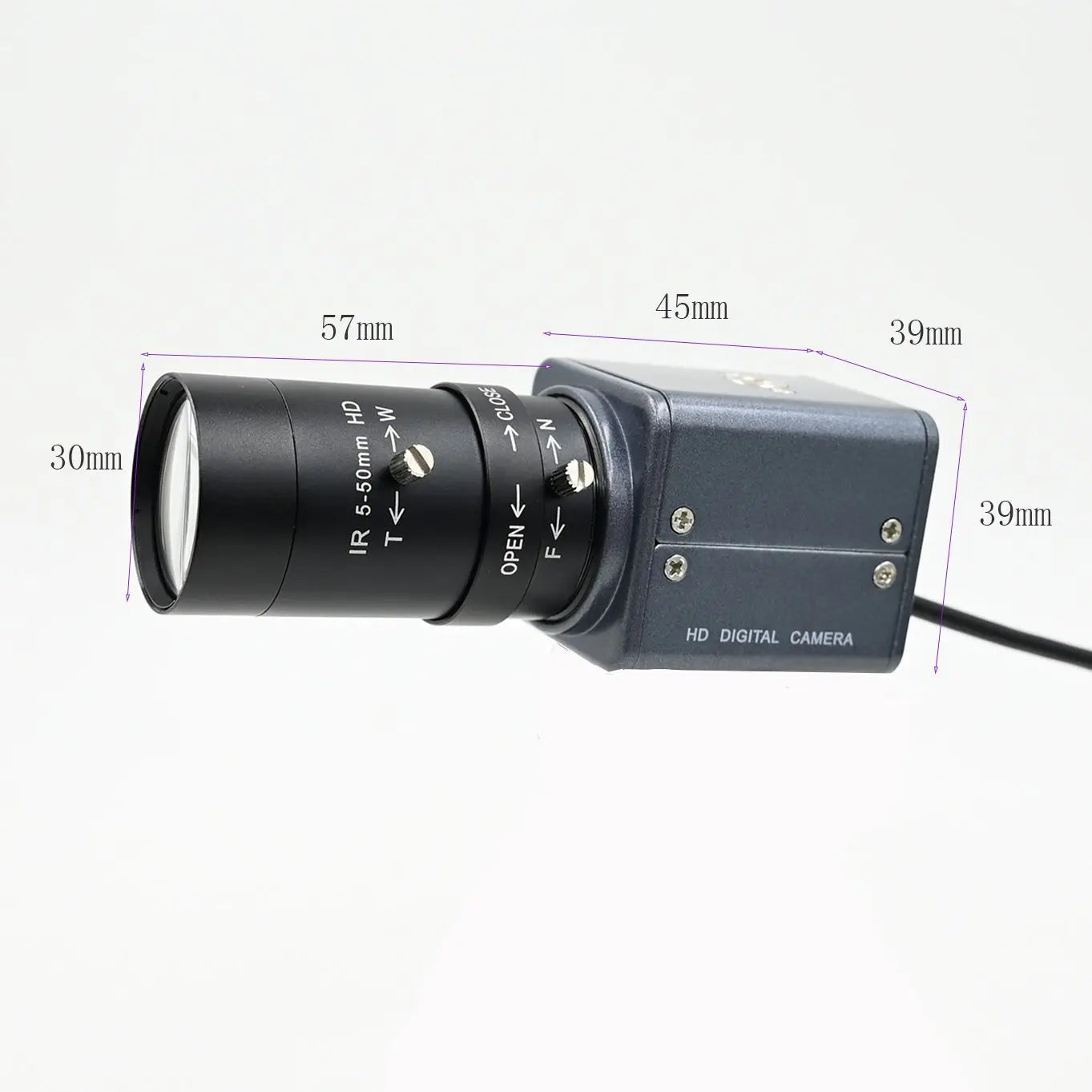 IMX179 HD USB Camera 8MP Varifocal Mini USB Webcam