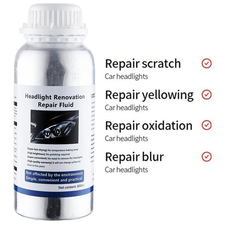 Car headlight repair tool heating Cup Car headlight Care Tool 800ML Car Headlight Polishing Liquid Polymer Car Repair Products