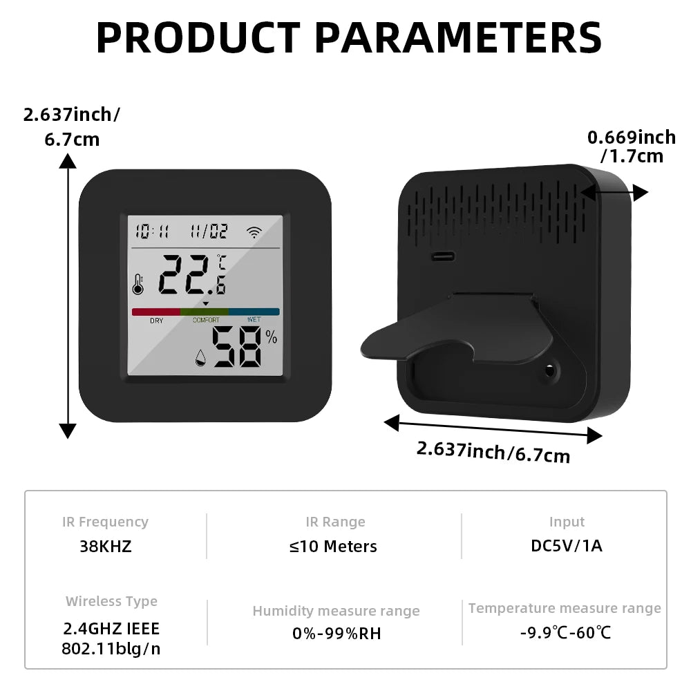 Wi-Fi Temperature and Humidity IR Controller