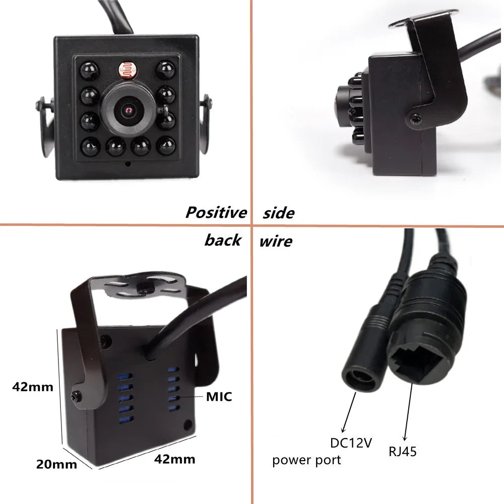 Mini 8MP Indoor Security Camera with 940nm Night Vision