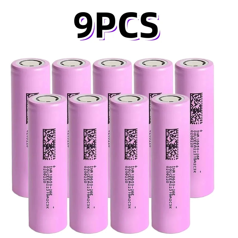 18650 2600mAh Li-Ion Cells - Pack Options