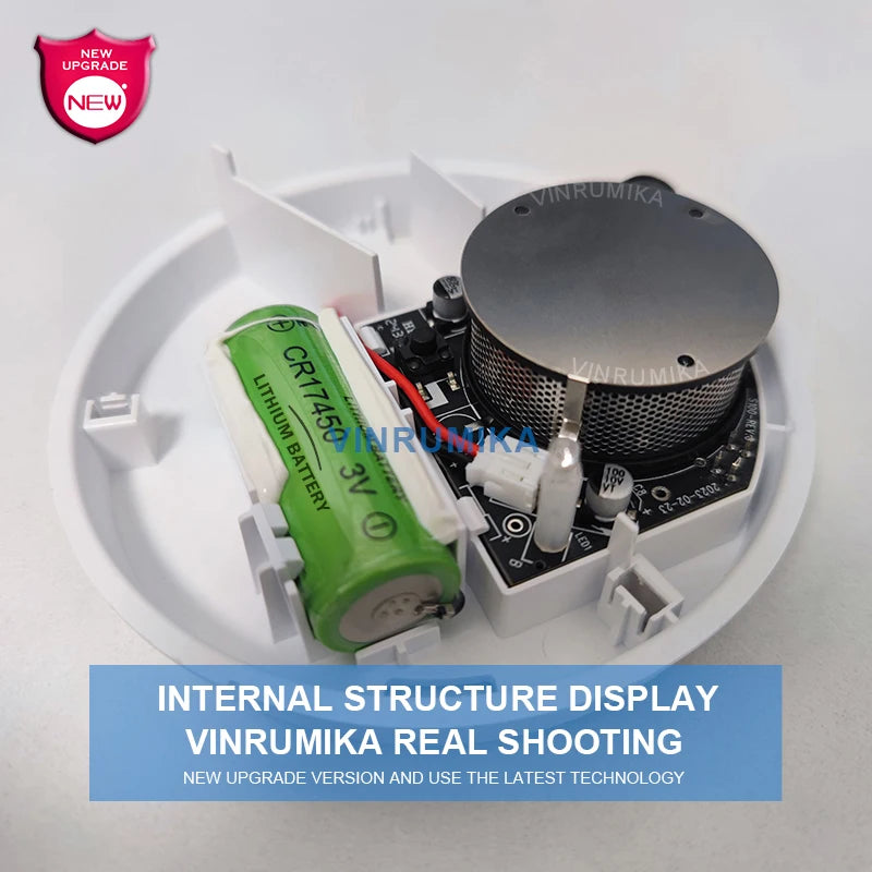 Wi-Fi Smoke Alarm with Built-In Lithium Battery