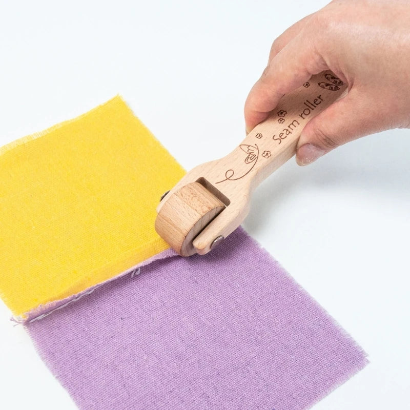 Drveni Gurni Vozni Kotač Alati za Šivanje Zglobni Valjak Seamski Valjak Tepanja Naljepnica Ergonomična Ruka za DIY Šivanje
