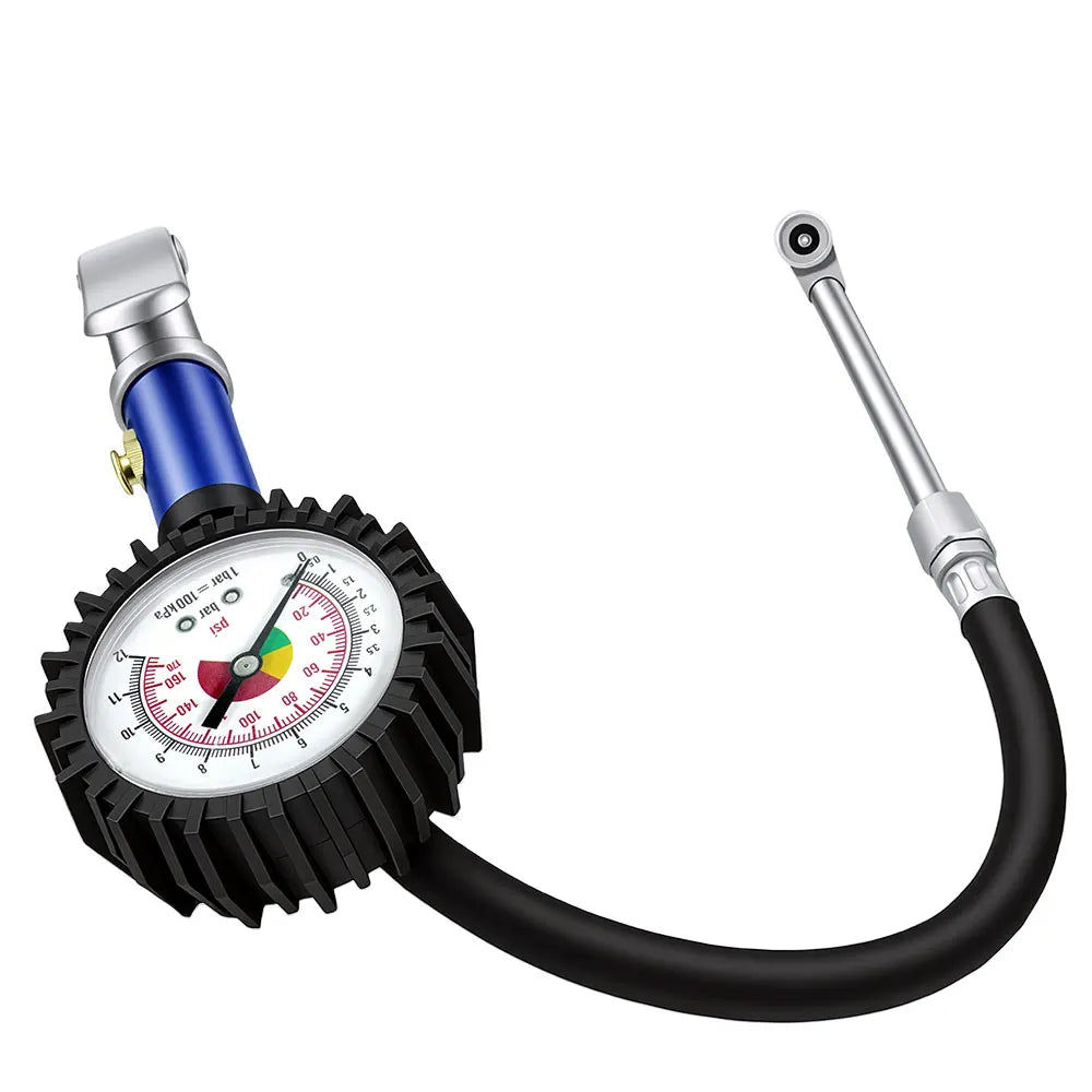 12 Bar Tyre Inflator with Self-Clamping Chuck