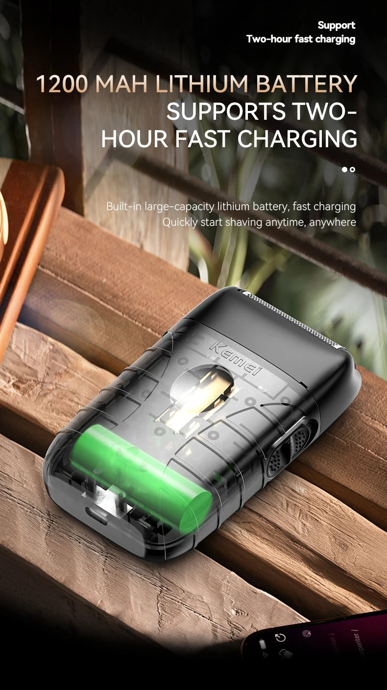 Kemei KM-1858 9000RPM 10W Hair Clipper,KM-264 Rechargeable Electric Trimmer,Original KM-T95 Shaver For Men Barber Clippers Kit