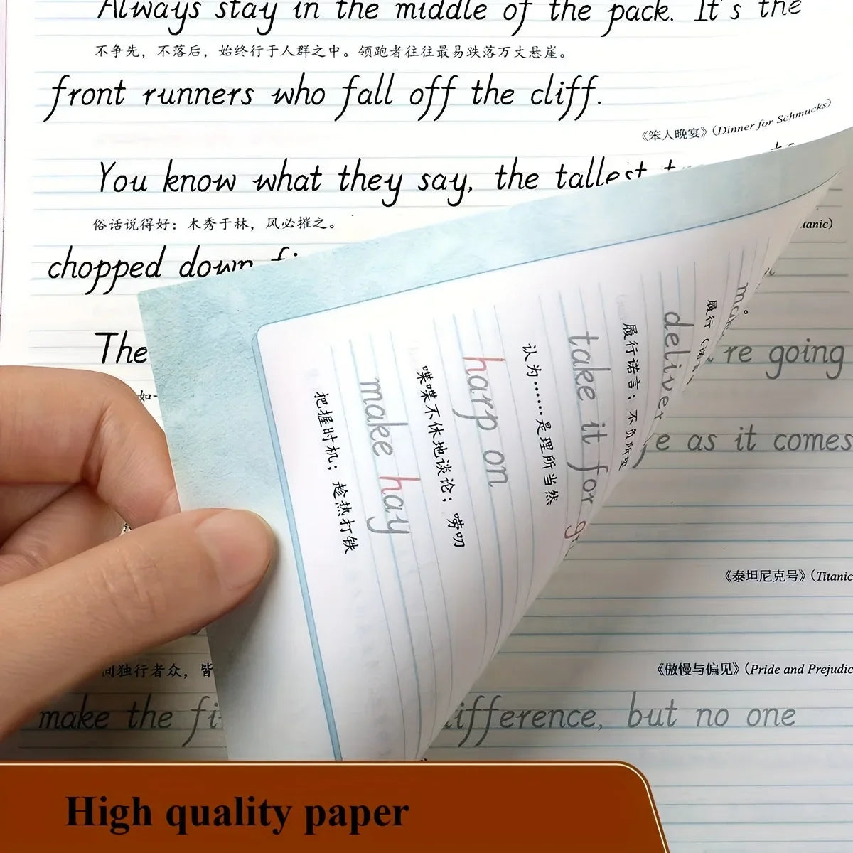 Italic English Calligraphy Practice Copybook