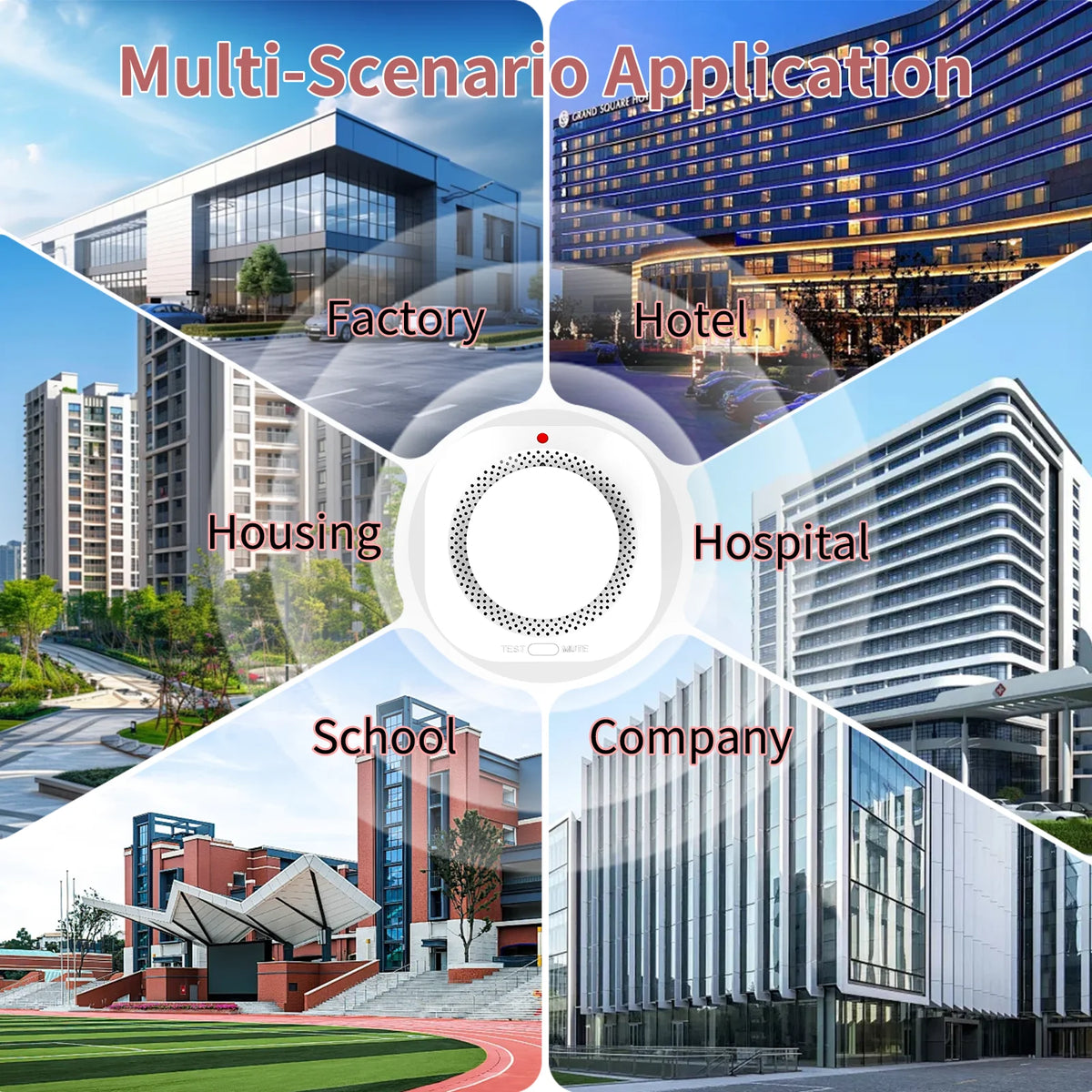 Zigbee Smart Smoke Detector with App Alerts