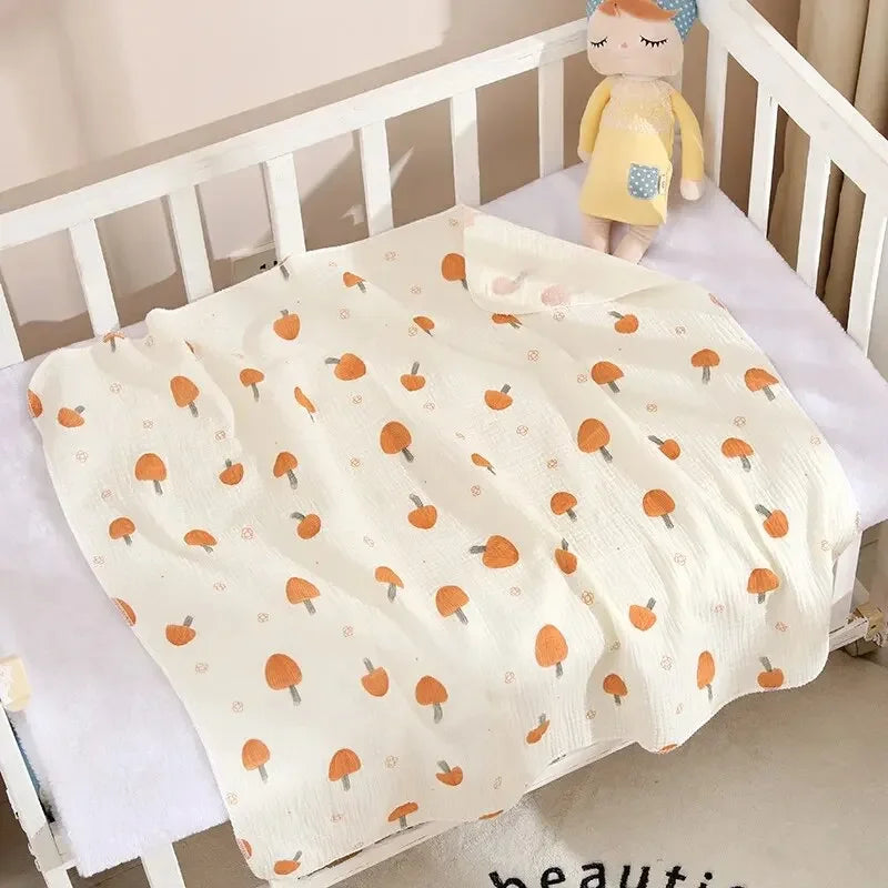 Baby Muslin Swaddle Blanket 80×80cm
