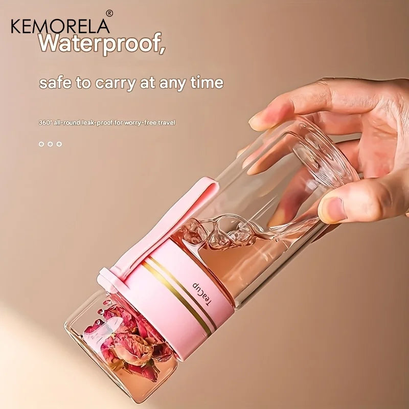 Double-Wall Tea Mug with Infuser, Colour Options