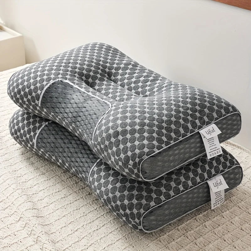 Adjustable Ergonomic Neck Support Pillows (2-Pack) for Comfort