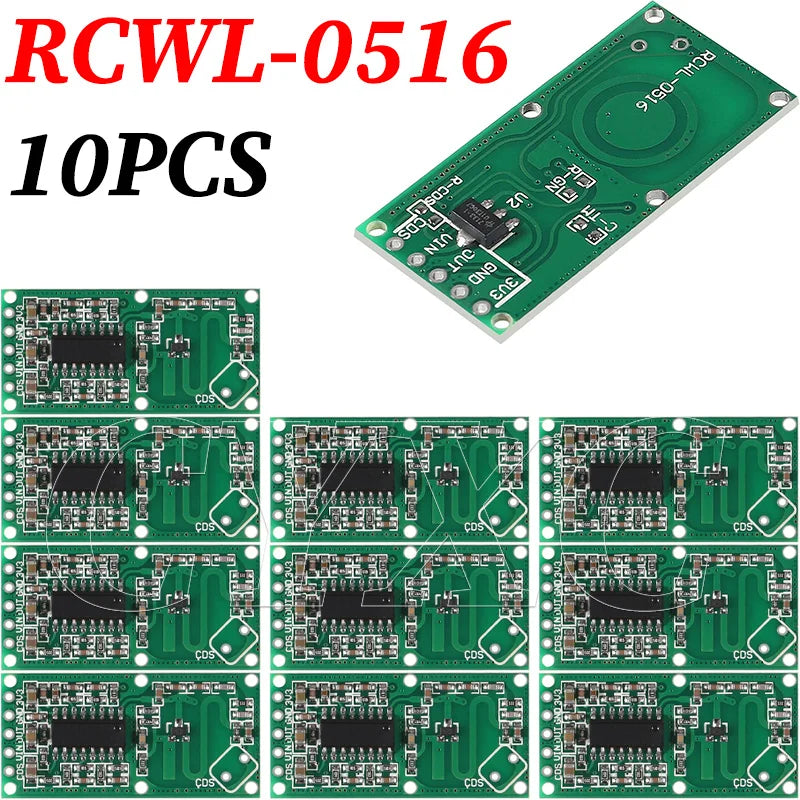 Modul mikrovlnného radarového snímača pohybu RCWL-0516, balenie 10 ks