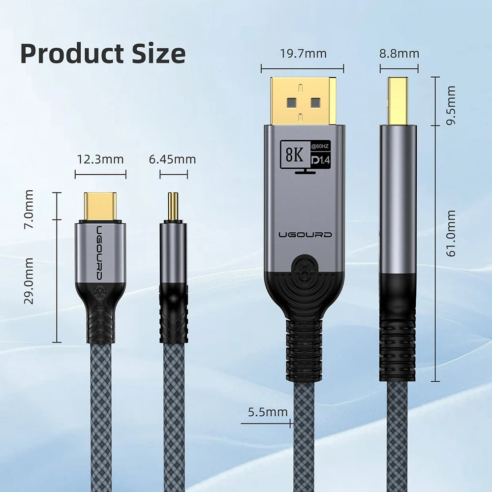 Καλώδιο εικόνας USB-C σε DisplayPort 1.4