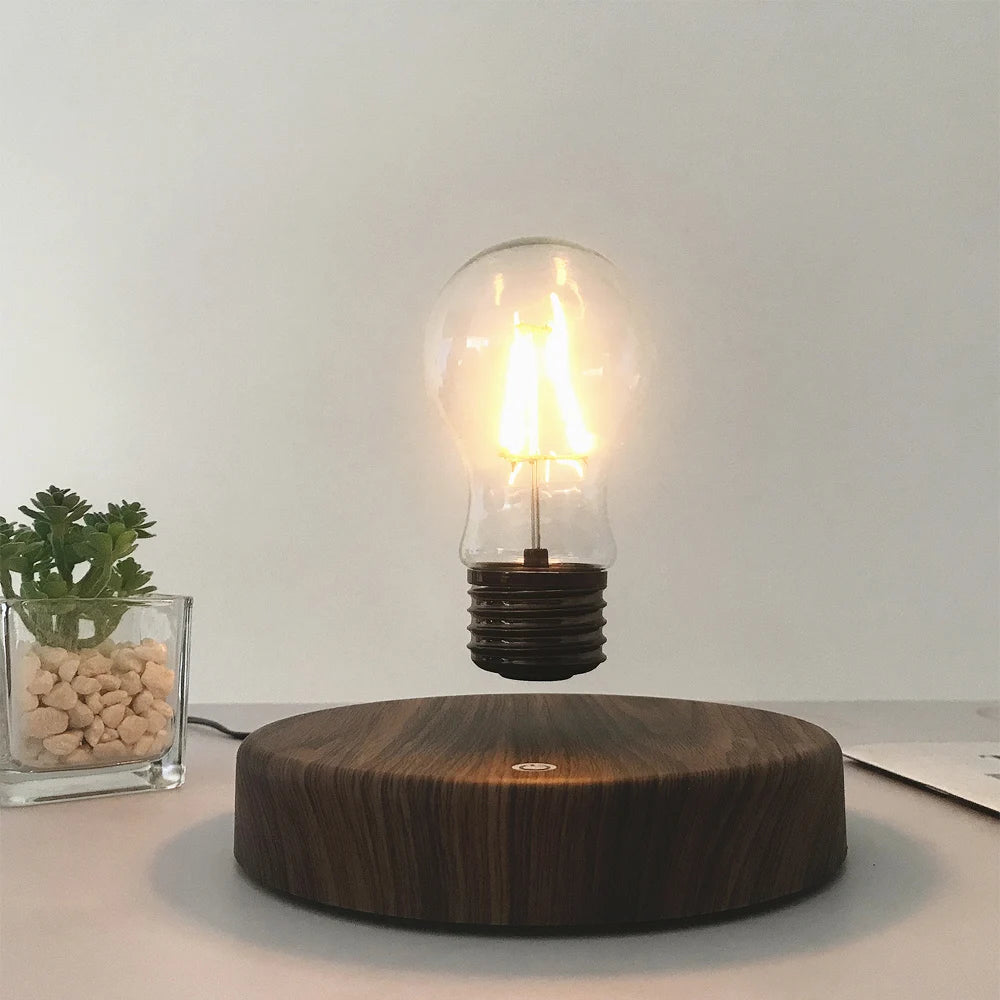Magnetic Levitation Lamp with Floating Glass LED Bulb