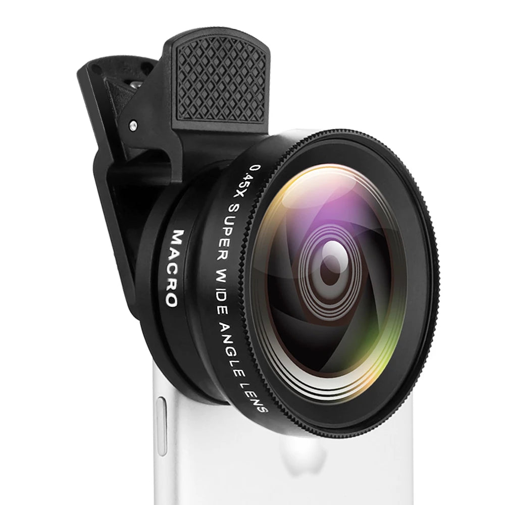 Clip-On Phone Lens Kit - Wide Angle and Macro