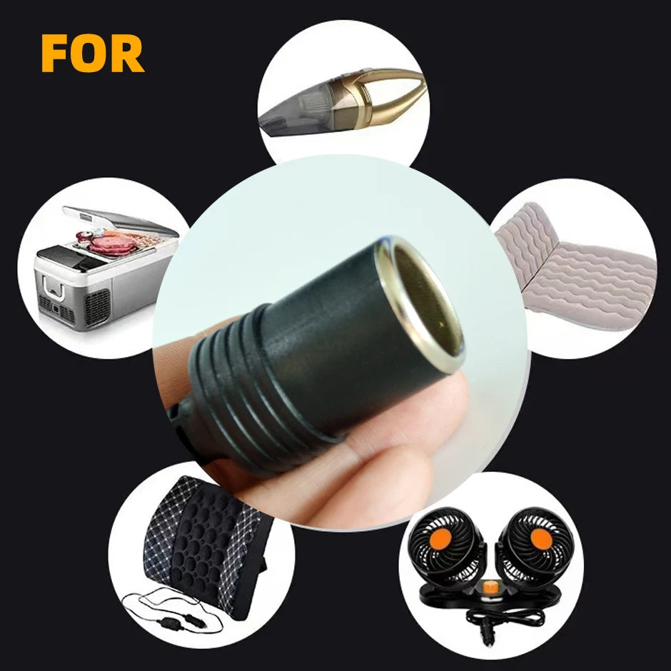 5V To 12V Converter Cable Extender USB or Type C Chargers To Cigarette Lighter Socket Power Adapter Electronics Car Accessories