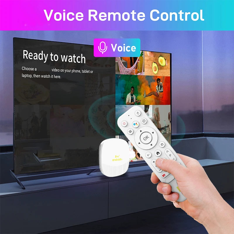 TV98 ATV Max Android 14 TV Box Allwinner H313 2GB 8GB Wifi 6 BT 8K 4K AV1 Full HD Smart Media Player Voice control Set Top Box