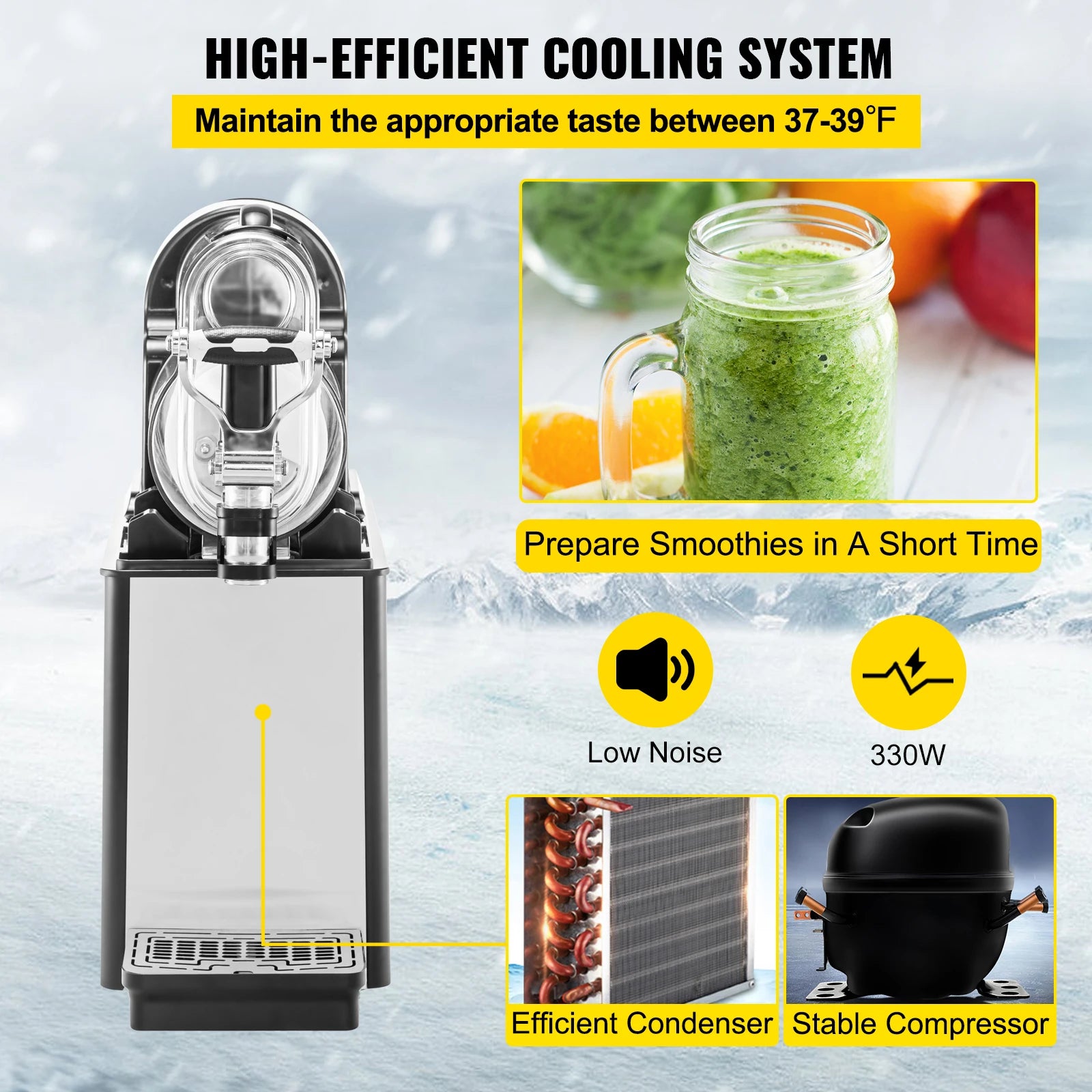 Commercial Slushie Machine 3L/6L Frozen Drink & Smoothie Maker