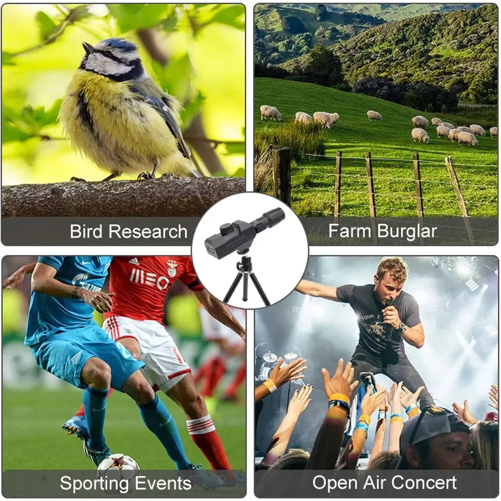 Telescopio digital WiFi, zoom 70x, monocular 1920X1080, cámara con trípode, control en app para móvil, compatible con Android e IOS