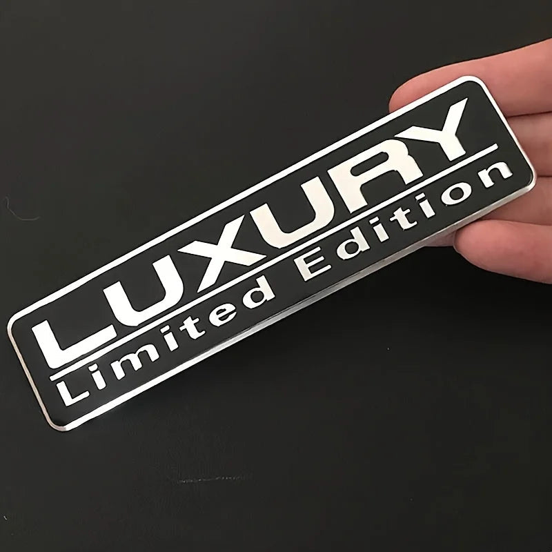 2PCS Limited Edition Emblem 3D Metal Badges Decal Sticker Auto Racing Sport Emblem for Rear Trunk Side Fender Car Motorcycle