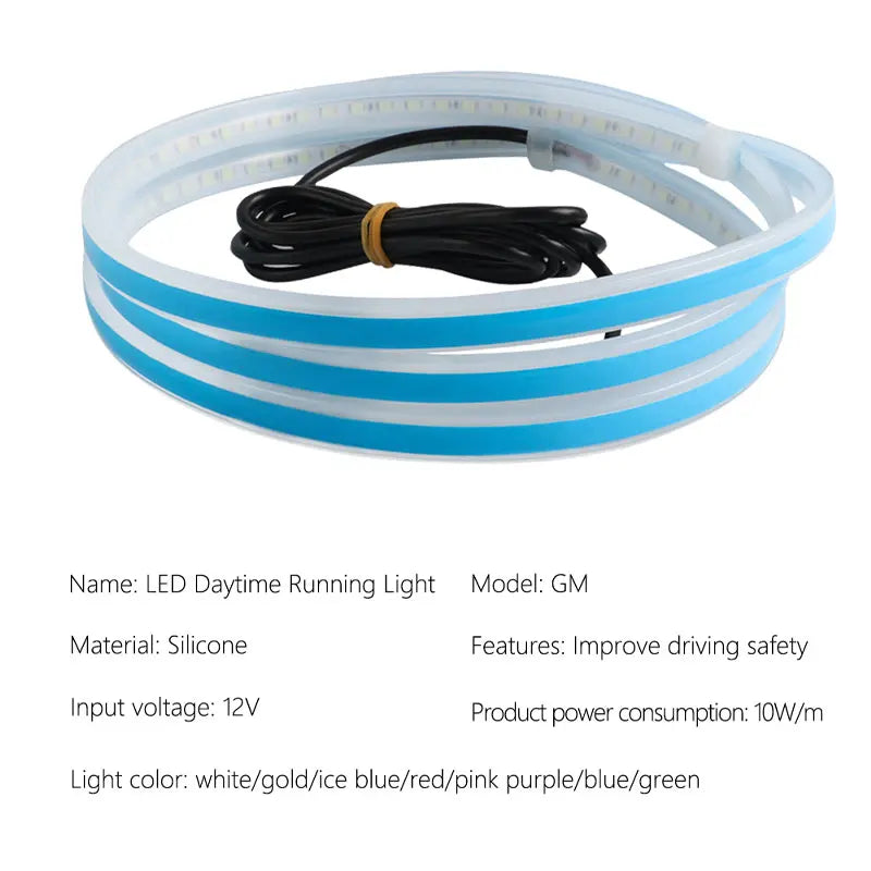 Bande lumineuse LED flexible 12V pour capot de voiture