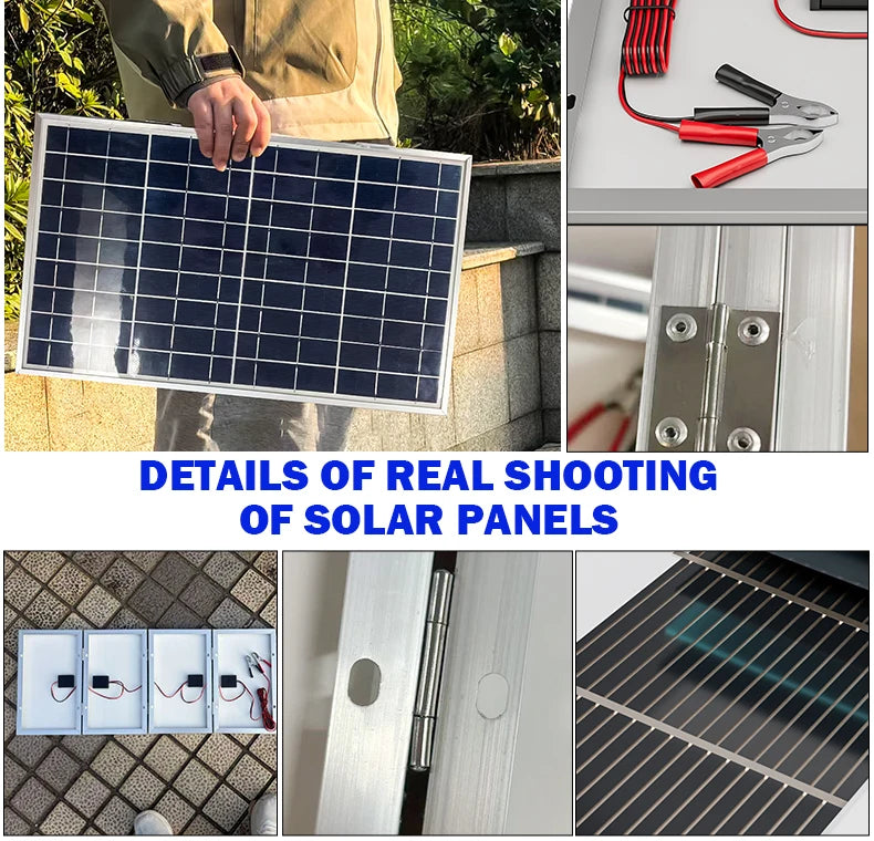 800W solárny panel Skladací rám Odolný, Prenosný solárny panel Dizajn pre kempovanie, vozidlo RV a núdzový prúd