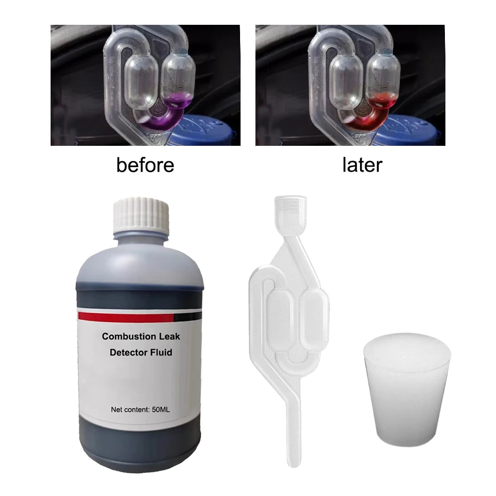 Détecteur de fuite de combustion, testeur d’antigel et de liquide de refroidissement, testeur d’antigel automobile, antigoutte S - forme