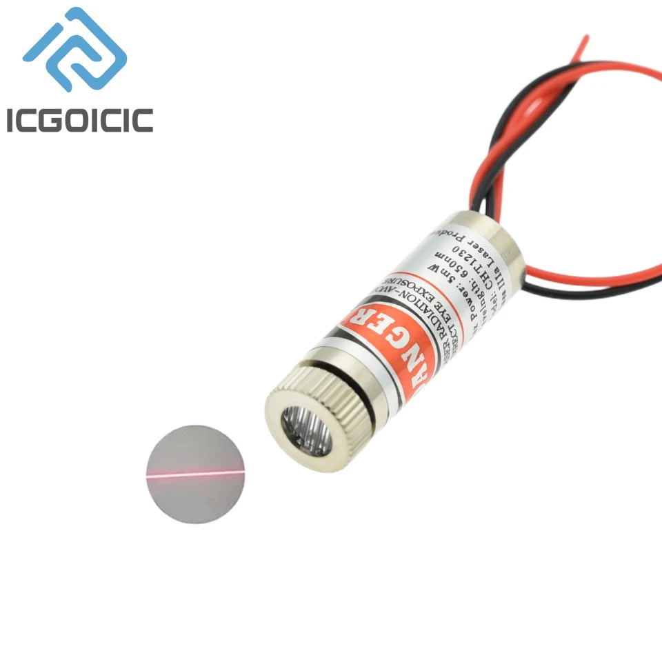 Módulo Laser Vermelho de 650nm com Opções de Padrão