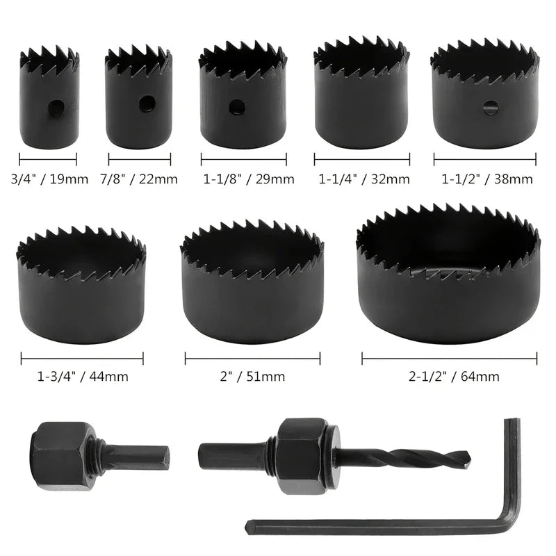 Gatenzaagset voor houtbewerking - 19 tot 64 mm
