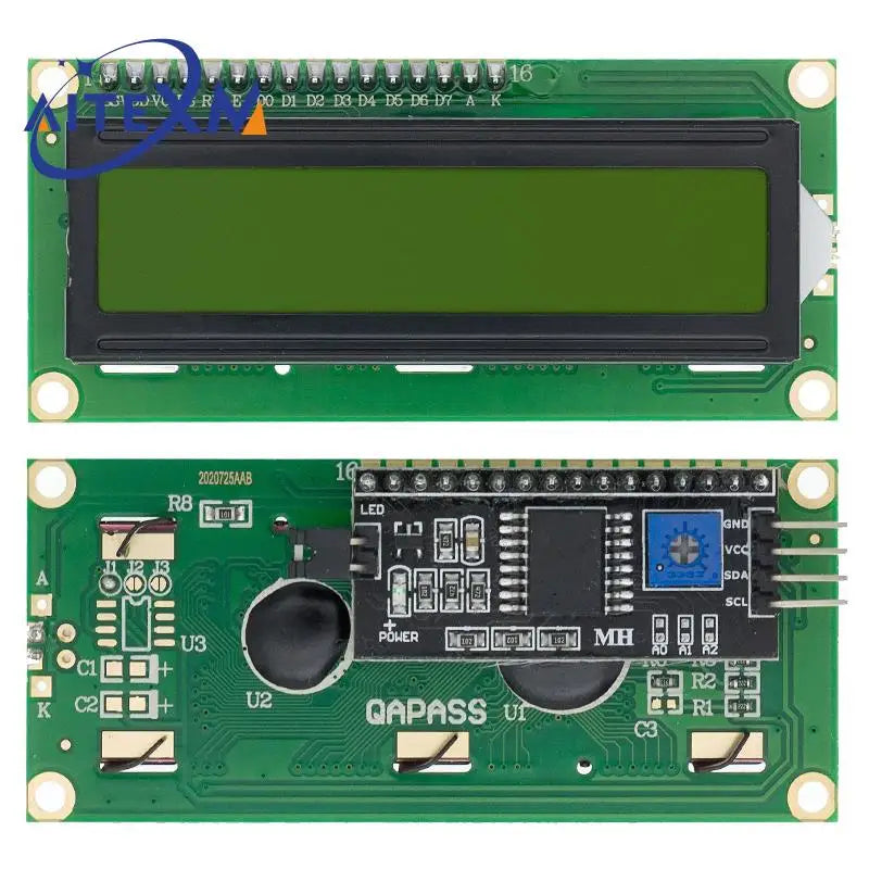 Wyświetlacz znakowy LCD1602 16x2 z opcjonalnym adapterem I2C