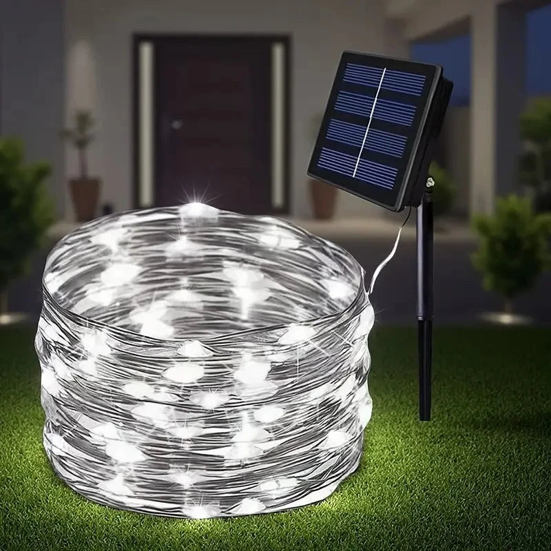 Catena luminosa a LED a energia solare con 8 modalità