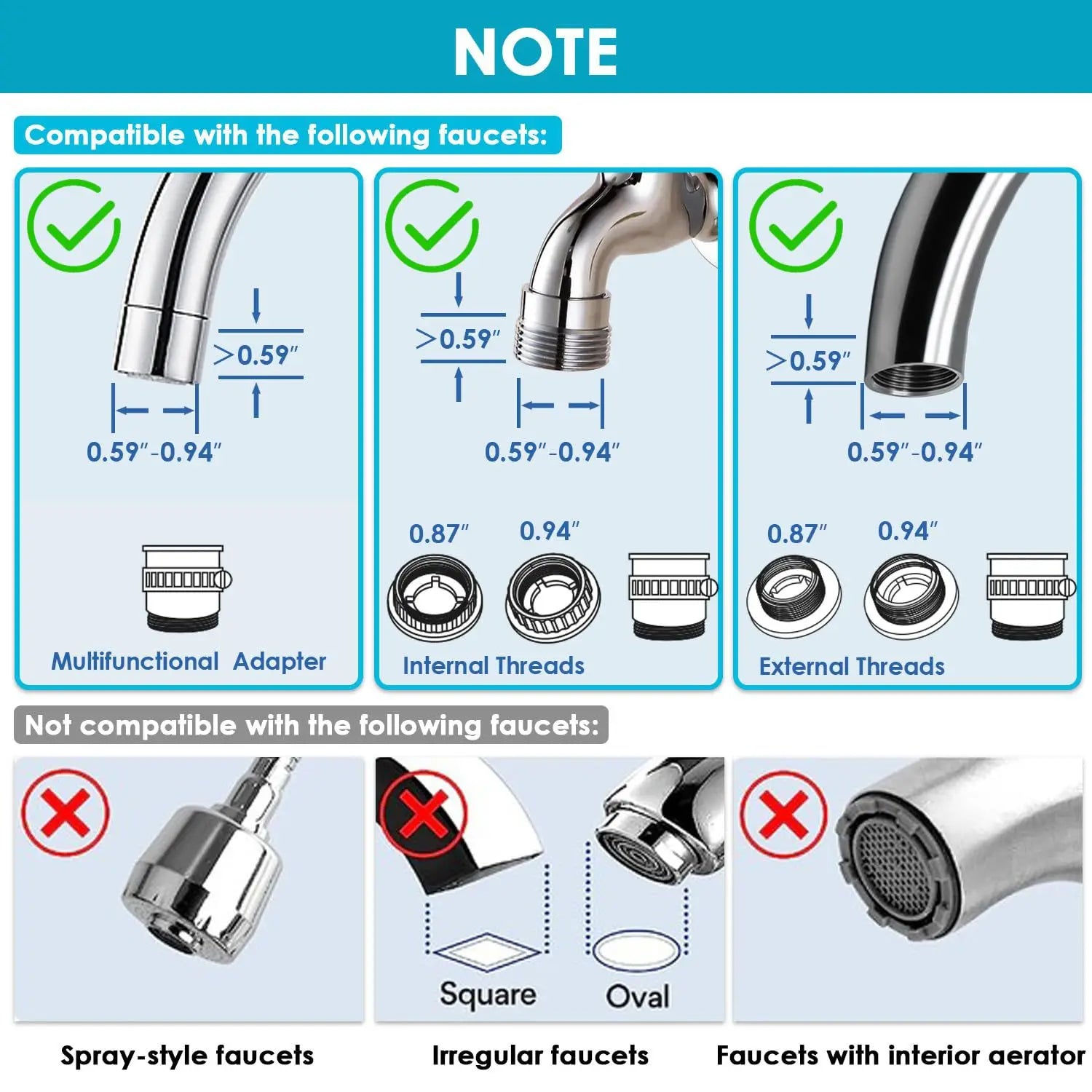 Stainless Steel Faucet Water Filter Purifier System, NSF Certified