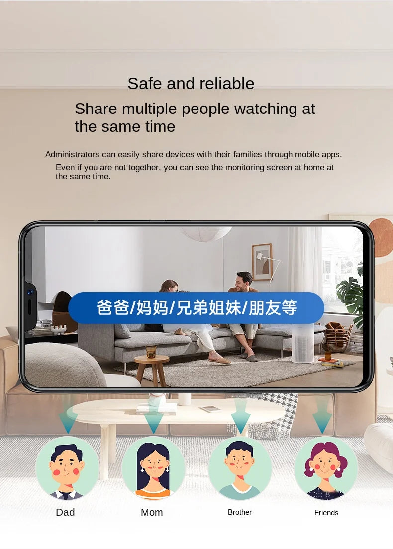 1080P Mini HD Camera Wireless WiFi Security Cam with Night Vision