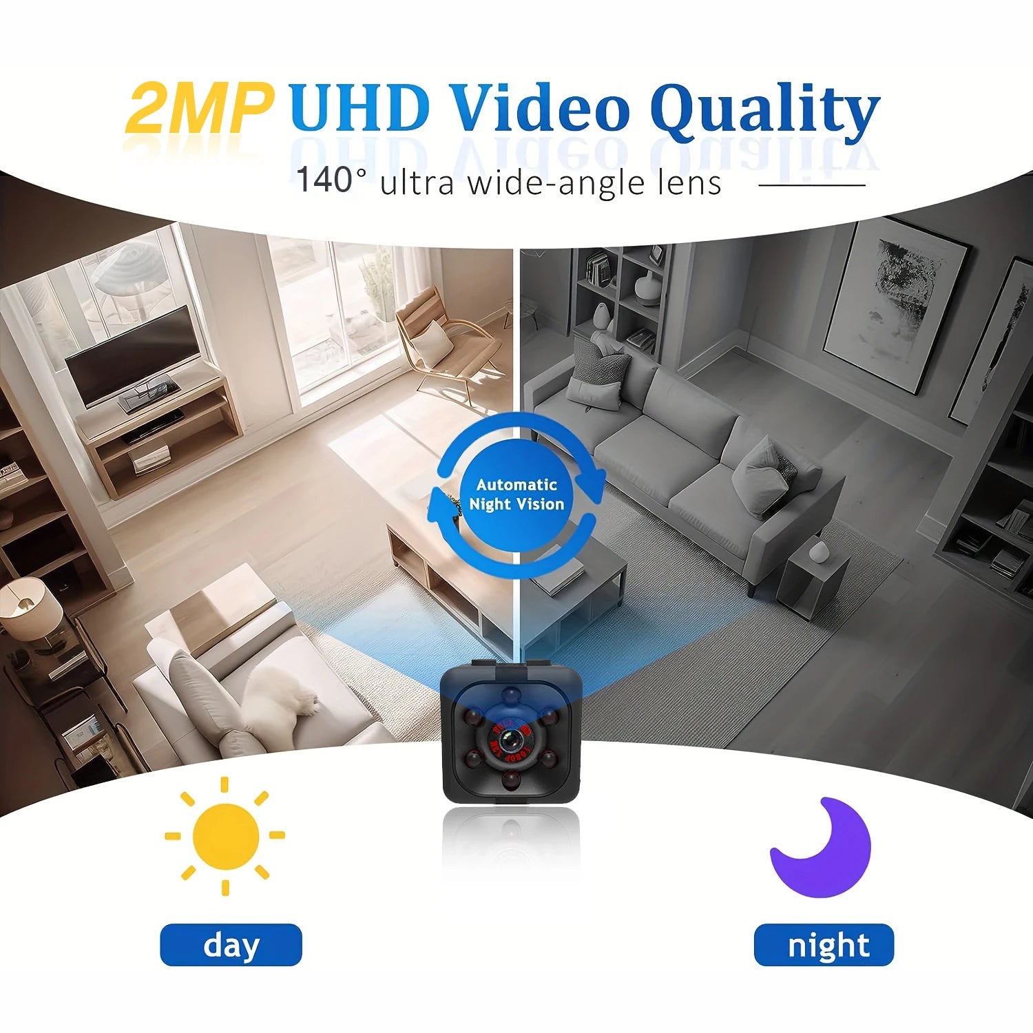 Mini 1080P Full HD Security Camera with 32GB Storage