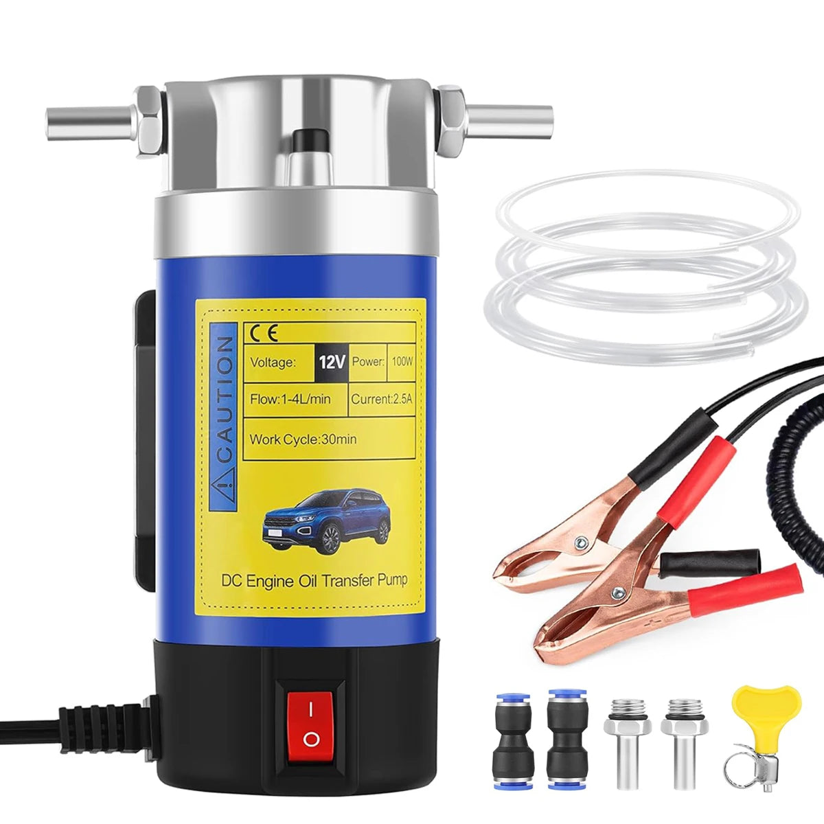 12V přenosná pumpa na vývěr oleje
