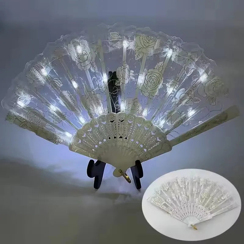 Chinese-Style Folding Hand Fan for Hanfu and Dance