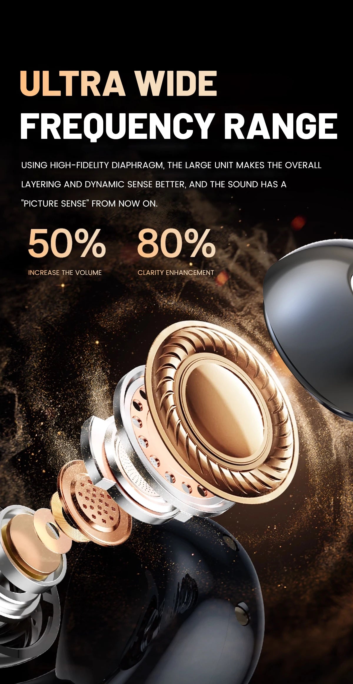 Open Ear Clip Wireless Bluetooth Earbuds with Mic