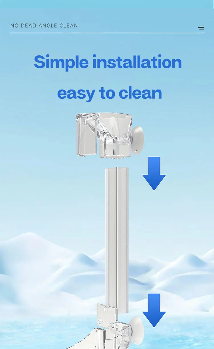 Aquarium Acrylic Feeding tube Anti-stuck fish design Transparent fish feeder Suitable for a variety of fish tanks