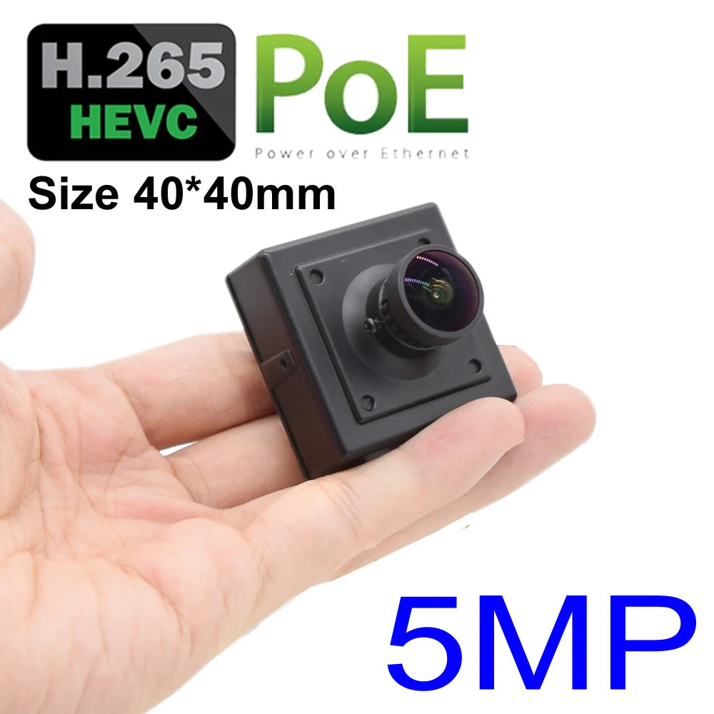 Cámara de seguridad PoE ojo de pez mini interior 5MP