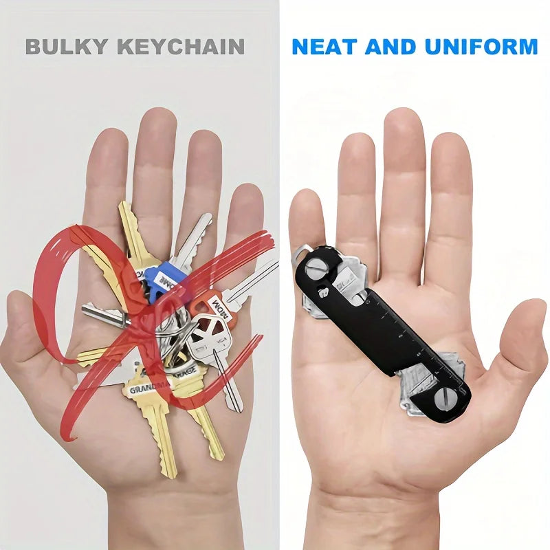 Compact Folding Key Organiser, Black