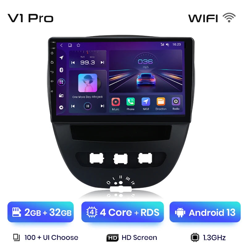 Junsun V1 Plus Car Radio with Wireless CarPlay & Android Auto