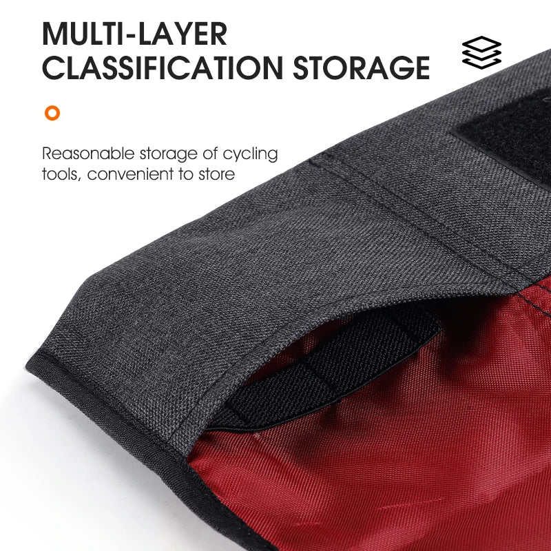 Foldable Bicycle Tool Bag for Saddle or Top Tube