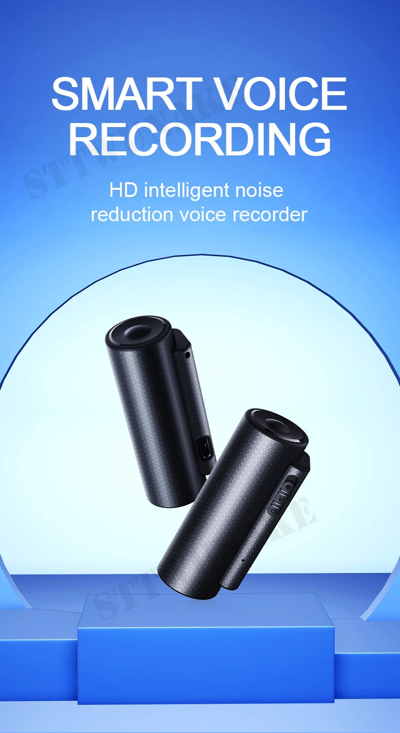 Mini Voice Activated Recorder with Magnet, 500H Recording & 365-Day Standby