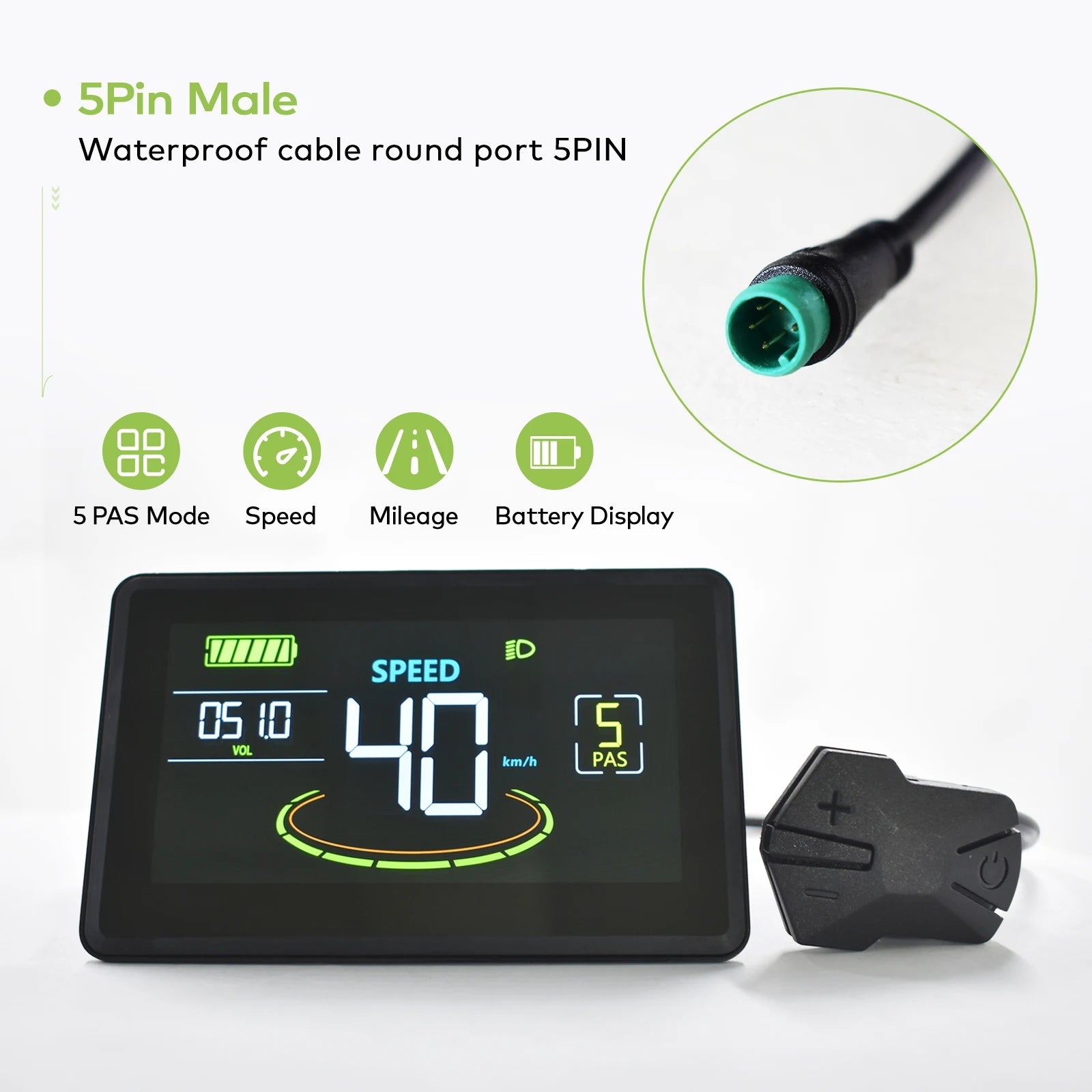 H6C Bicycle Computer Large Screen Led Cycling Computer Odometer Accurate Waterproof Bicycle Speedometer E Bike Accessories