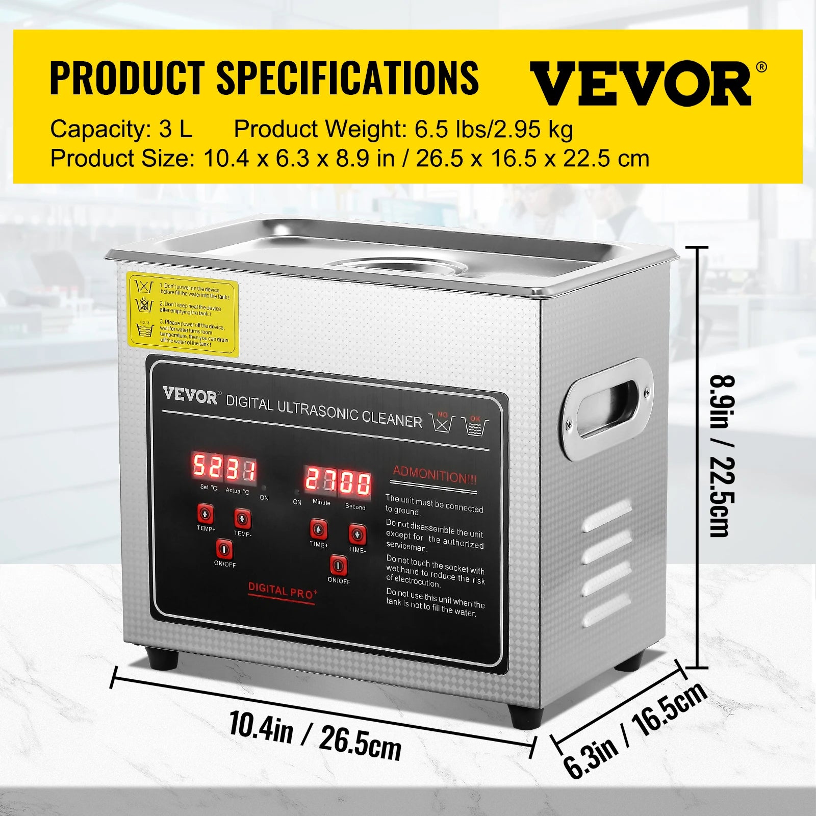 Ultrasonic Cleaner 2L–30L Stainless Steel Deep Cleaning Machine