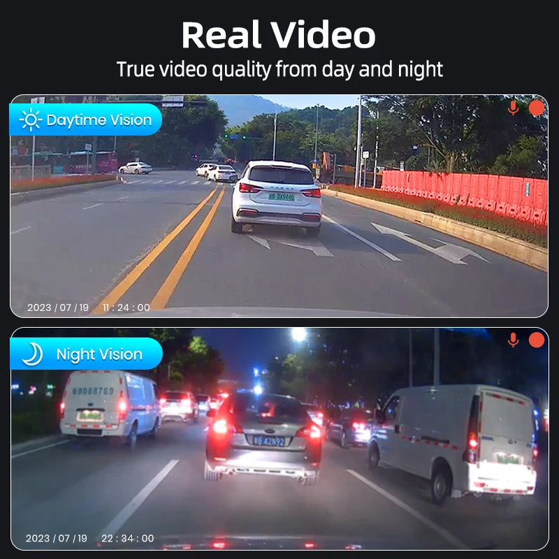 1080P Hidden Dash Cam with Rear Camera